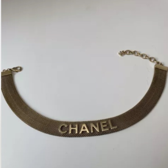 Chanel gold mesh choker RARE necklace - Picture 13 of 16